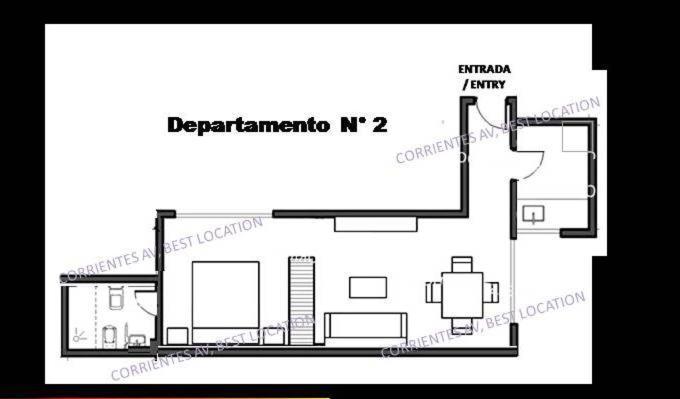 Apartment Corrientes Av, Location *