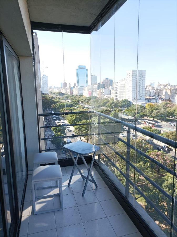 Apartamento Amplio Studio Con Balcón Completamente Blindado, Protección Niños Y Vista Abierta A La 9 De Julio *