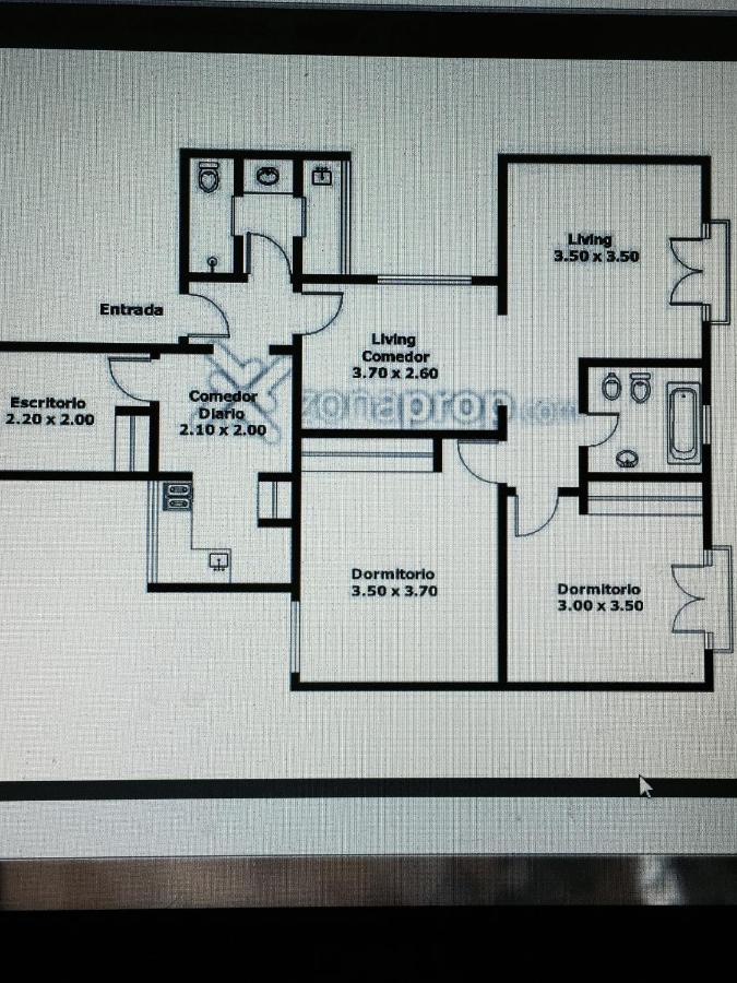 Departamento 6 Personas Plaza San Martin *