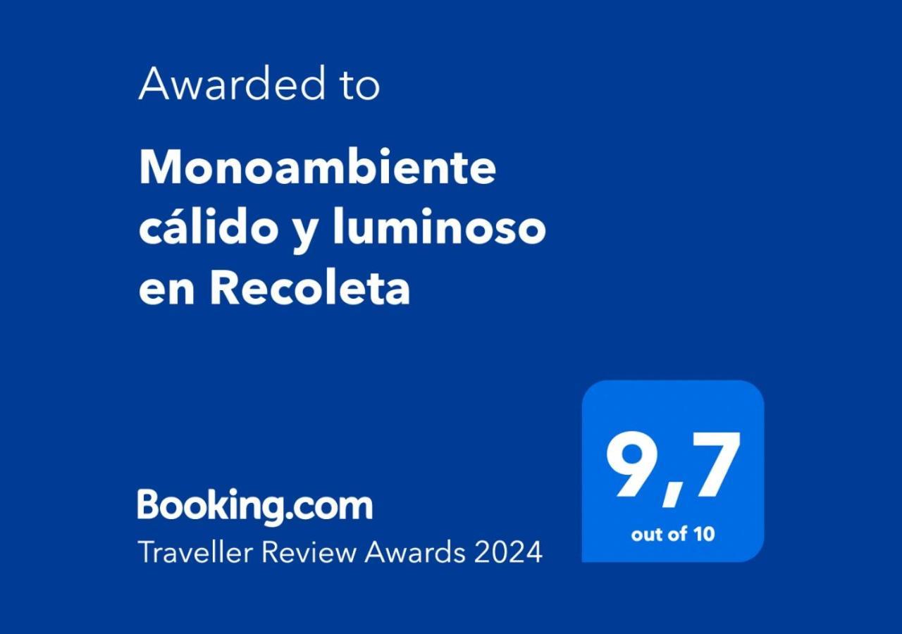 Monoambiente Calido Y Luminoso En Recoleta *
