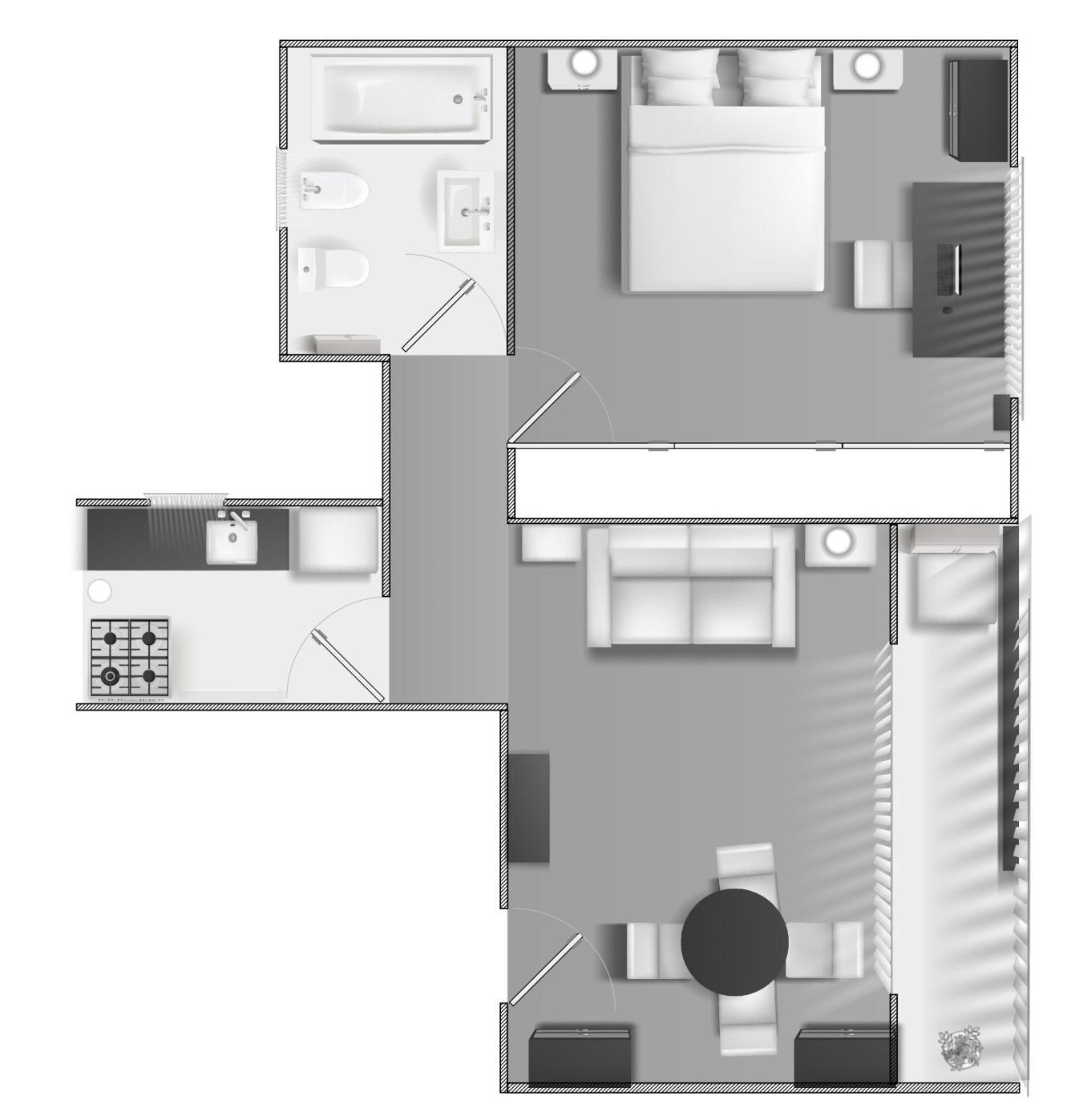 Abasto, 2 Ambientes, Departamento Completo Y Practico Apartamento Buenos Aires