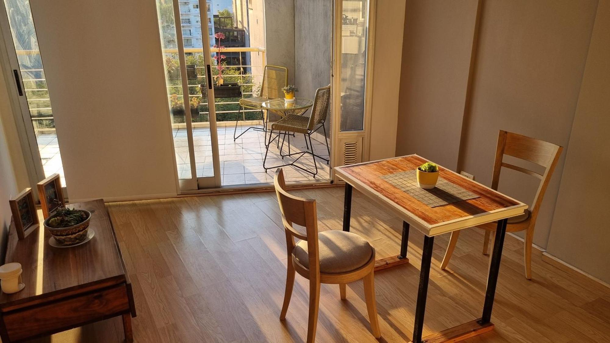 Very Bright Queen Bed + Terrace /palermo Apartment Buenos Aires