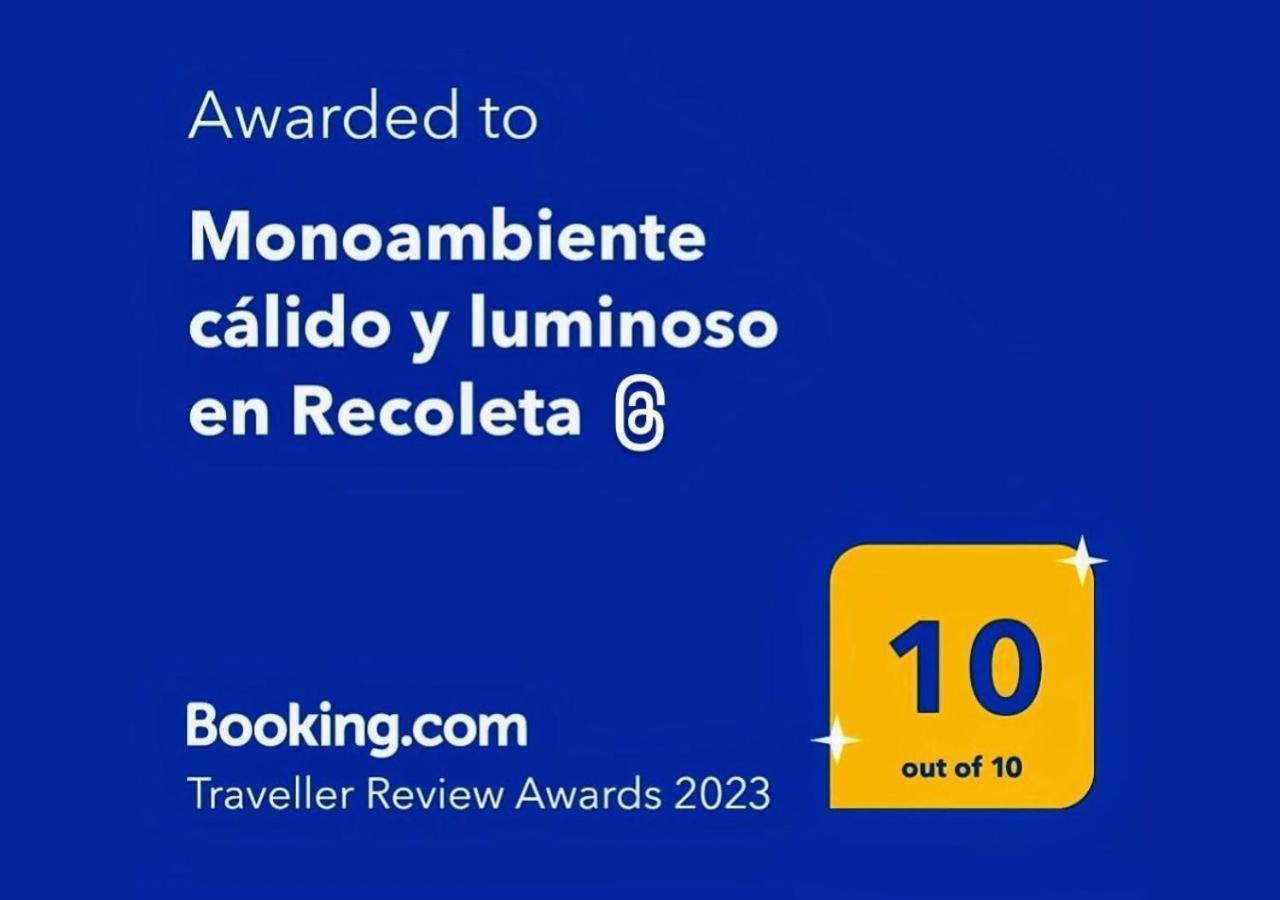 Apartment Monoambiente Calido Y Luminoso En Recoleta Buenos Aires