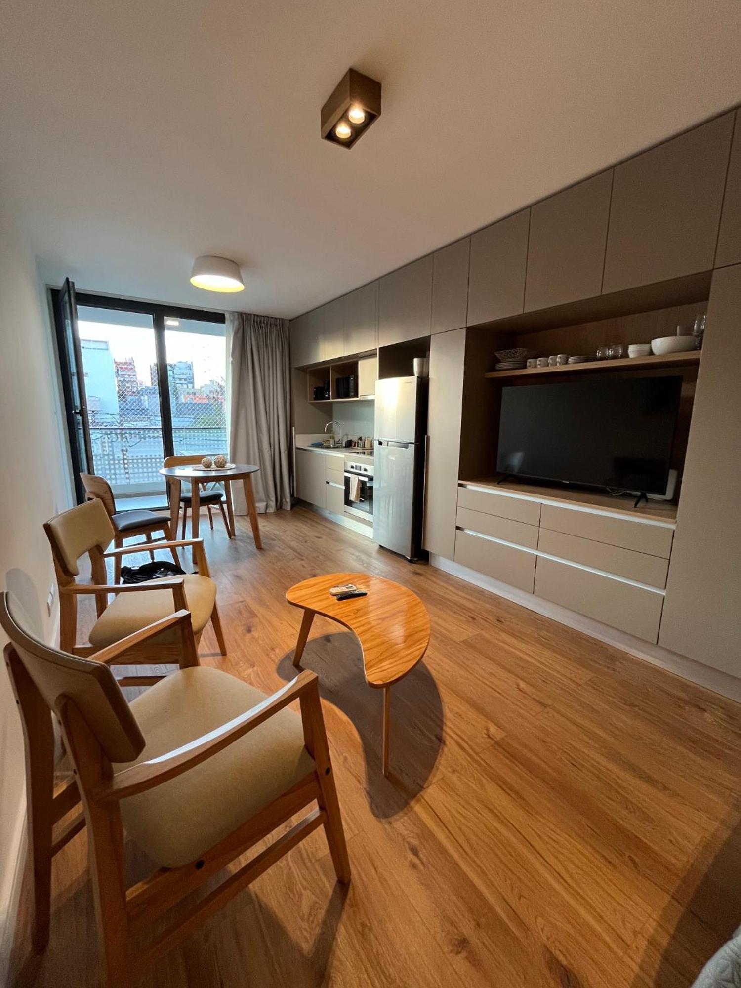 Apartamento Moderno Estudio Con Terraza Y Parrilla En Palermo