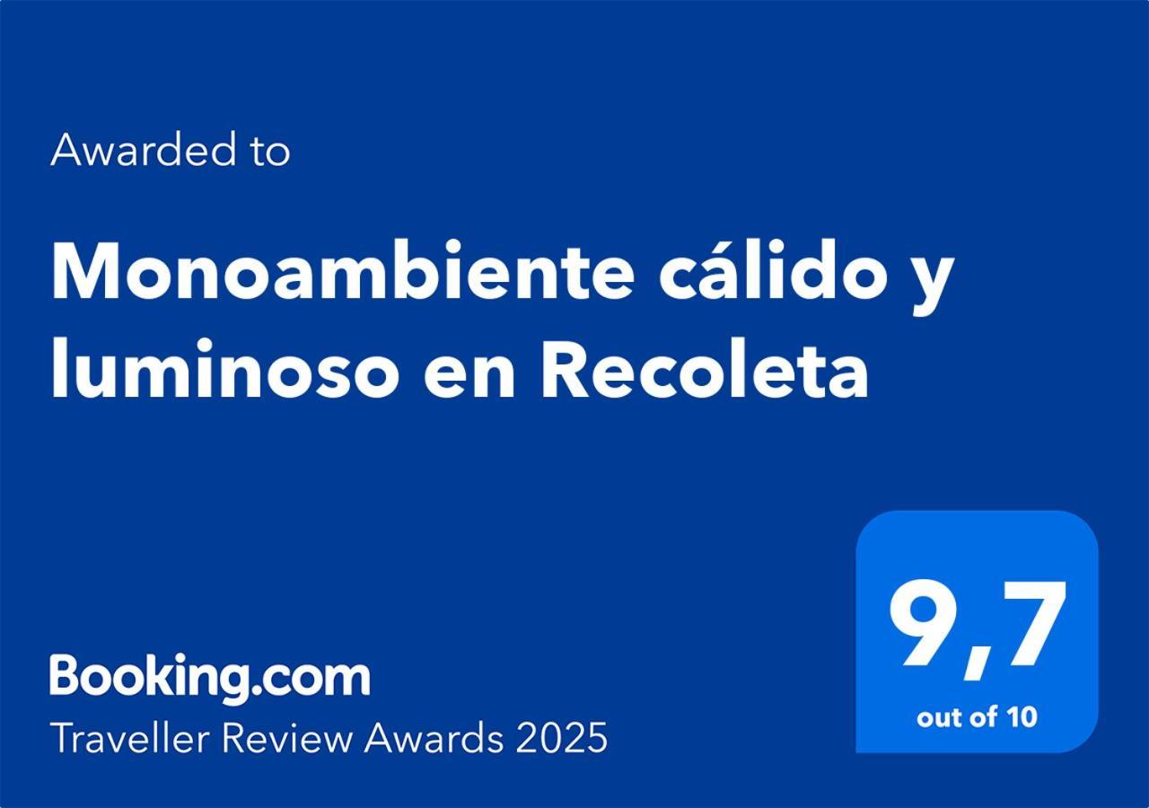 Monoambiente Calido Y Luminoso En Recoleta