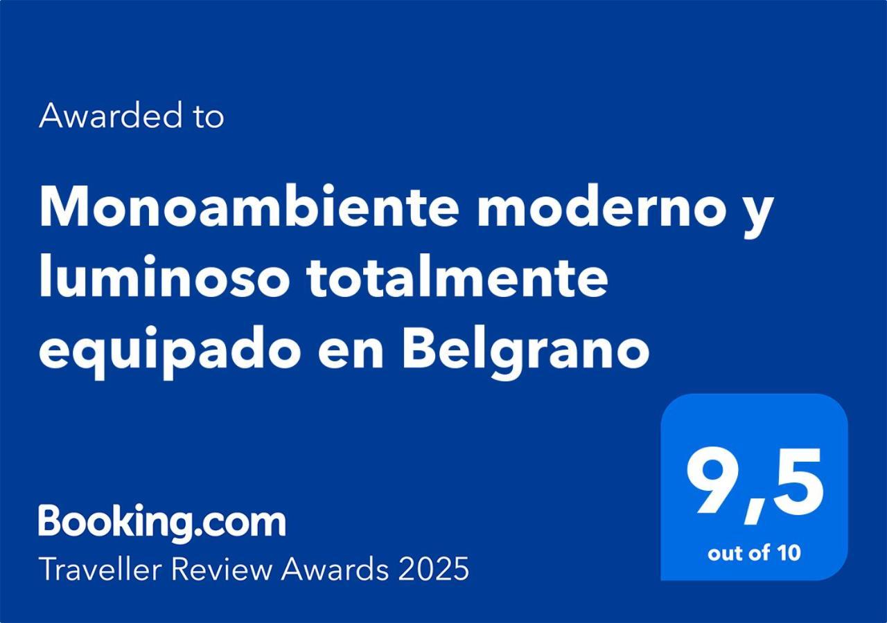 Monoambiente Moderno Y Luminoso Totalmente Equipado En Belgrano Apartment Buenos Aires