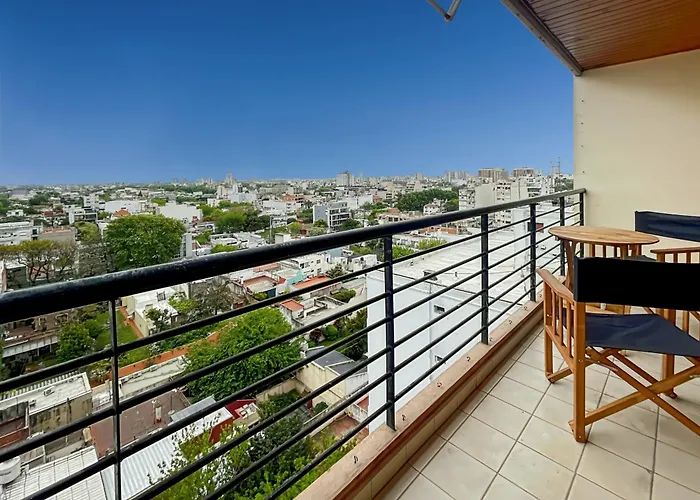 Cozy Studio On A High Floor With Panoramic Views In Villa Urquiza