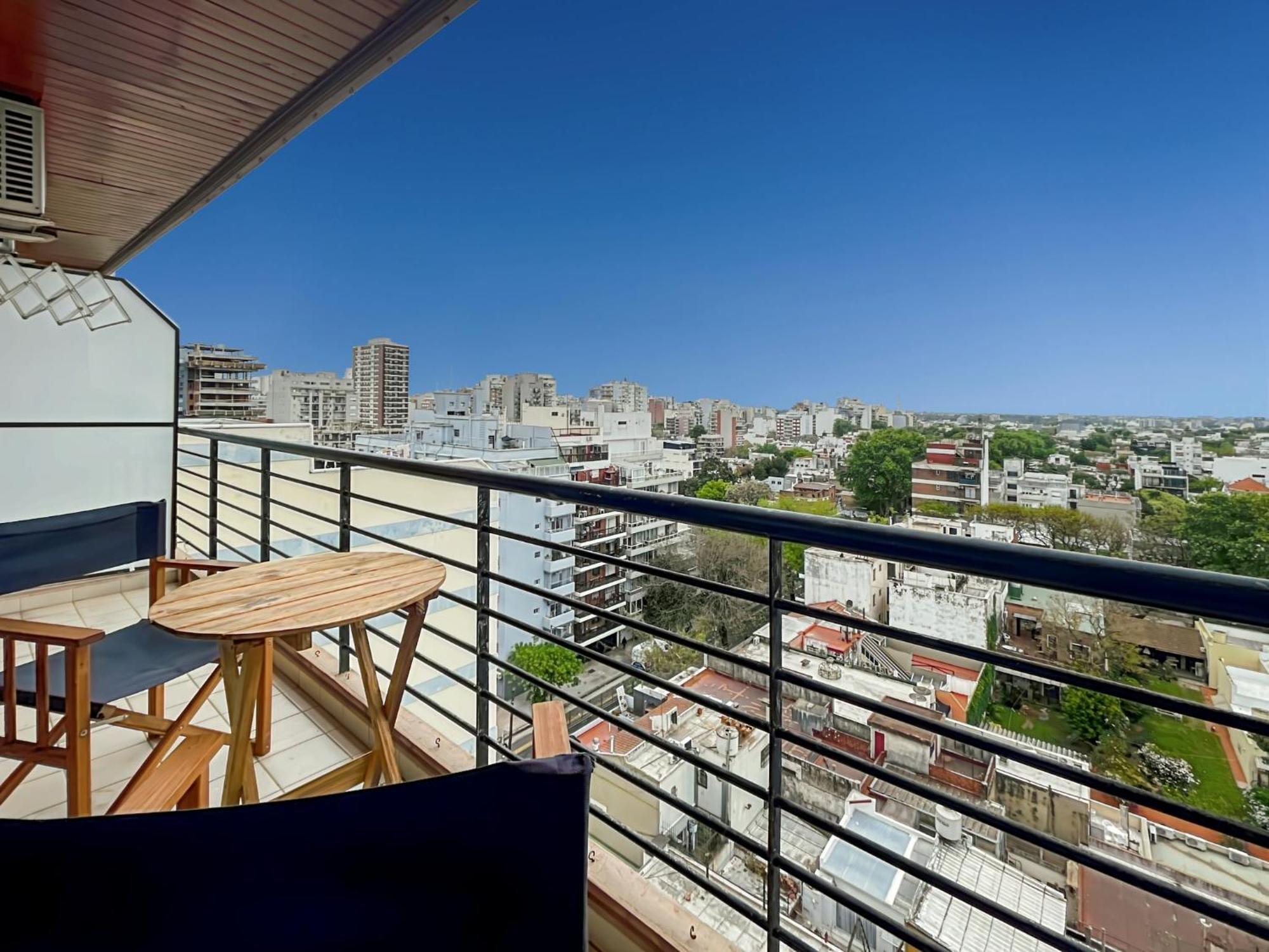 Cozy On A High Floor With Panoramic Views In Urquiza Apartment