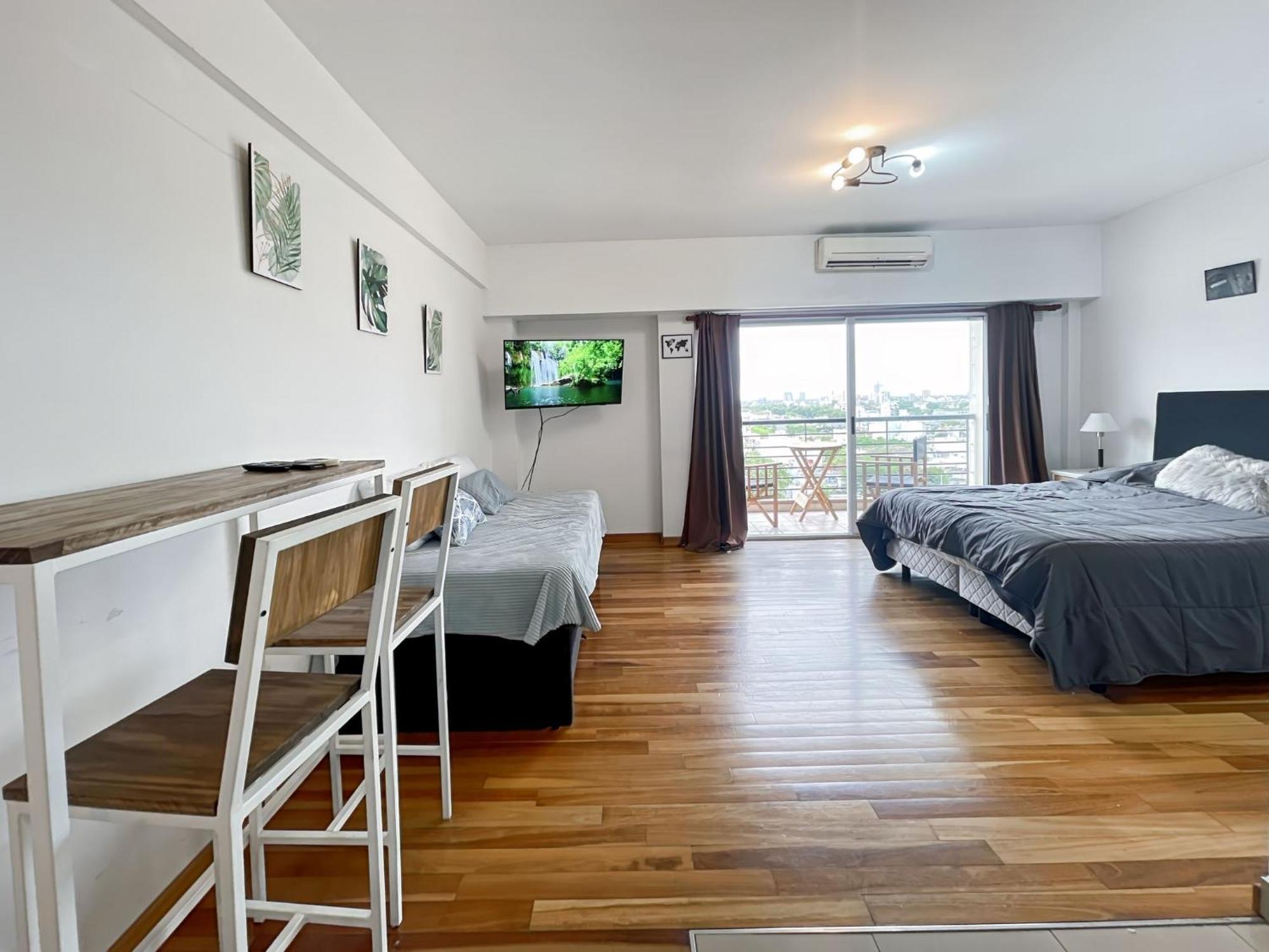 Cozy On A High Floor With Panoramic Views In Urquiza Apartment