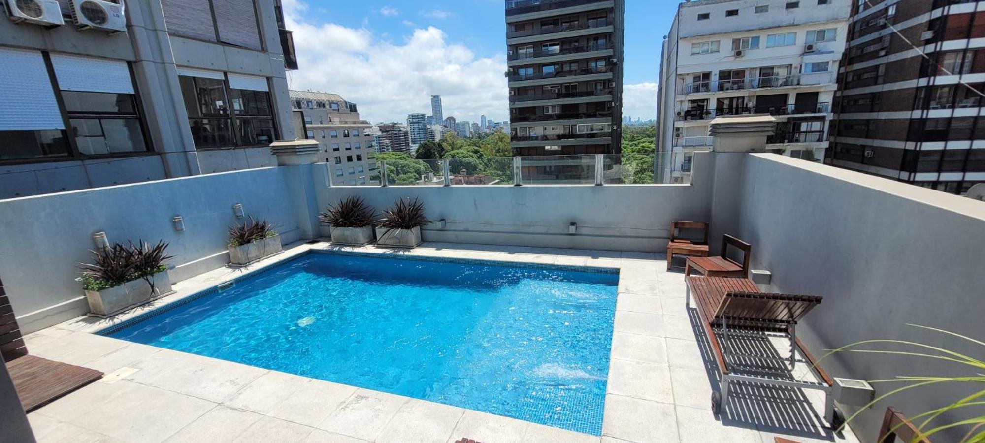 Apartment Palermo Premium, Piso Alto Con Amplio Balcon, Pileta En Terraza, Gym Y Laundry