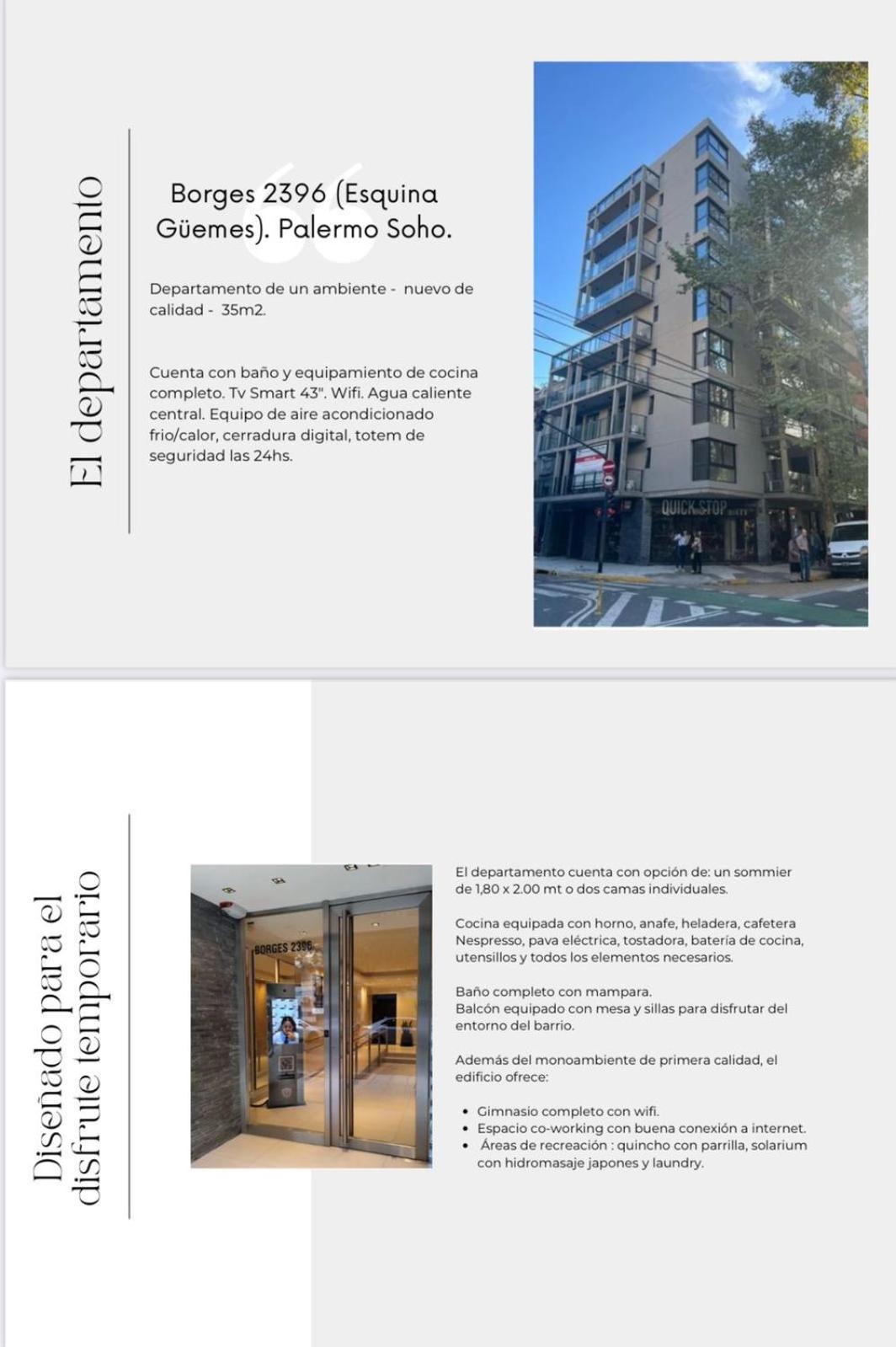 Monoambiente Palermo Soho Apartment Buenos Aires